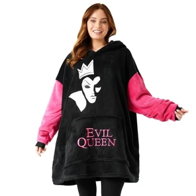 Afbeelding van Disney Damestrui, plaid, fleece, sweatshirt, oversized, poncho, Pilou, Stitch, Angel Jack, Skellington, één maat
