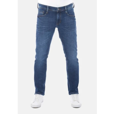 Afbeelding van Mustang Heren Jeans Broeken Oregon tapered Fit Blauw Volwassenen Denim Jeansbroek