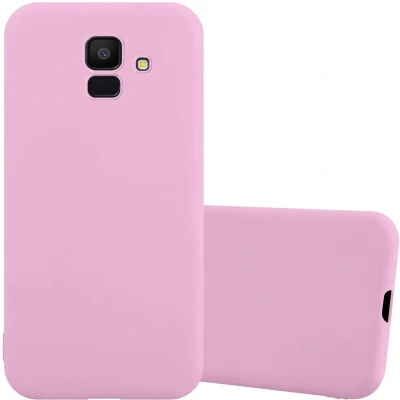 Afbeelding van Cadorabo Hoesje geschikt voor Samsung Galaxy J6 2018 in CANDY ROZE Beschermhoes gemaakt van flexibel TPU silicone Case Cover