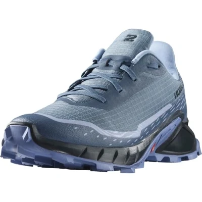Afbeelding van Salomon Alphacross 5 Trail hardloopschoenen, Dames, Maat: 38, Bering sea/carbon/blue heron Textiel/ synthetisch