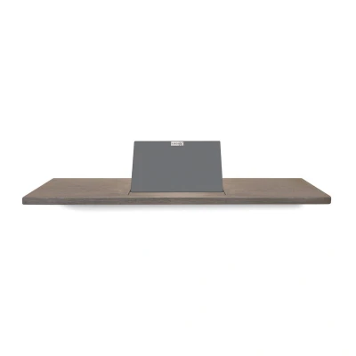 Afbeelding van LoooX Wooden collection bath shelf 78cm met houder antraciet eiken
