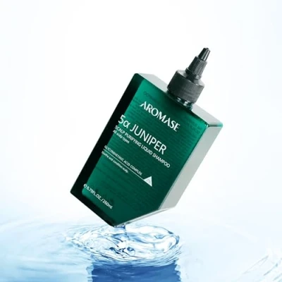 Afbeelding van AROMASE 5α Juniper scalp Purifying Liquid Exfoliërende shampoo, ideaal voor roos, psoriasis, dermatitis, droog en gevoelig scalp, oliehaar, cleanser (260 ml)