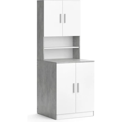 Afbeelding van Vicco Wasmachinekast Liana, Beton/Beton, 70.5 x 190.5 cm