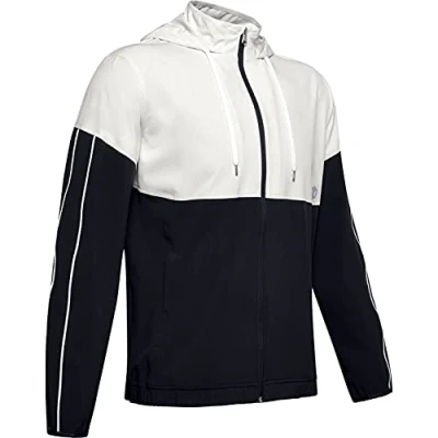 Afbeelding van Under Armour Athlete Recovery Woven Warm Up Top Heren Sportvest Maat S Gravity Green