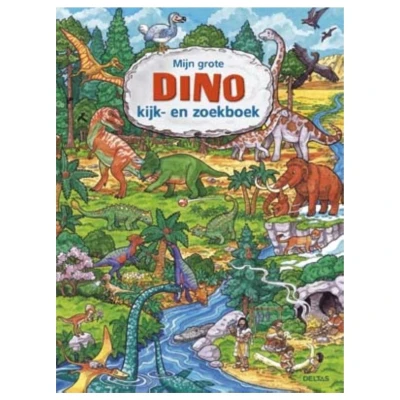 Afbeelding van Uitgeverij deltas kartonboek mijn grote dino kijk en zoekboek