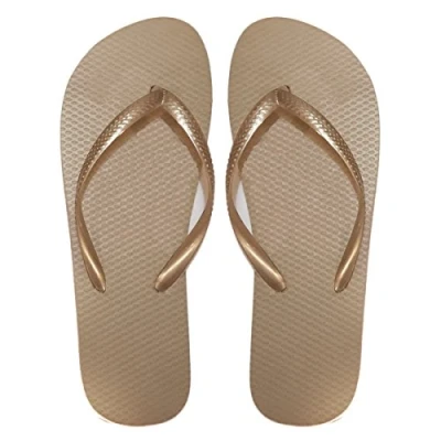 Afbeelding van SUGAR ISLAND® Dames zomer strand flip flop flops zwembad schoenen roségoud 36/37 EU, Rose Gold.