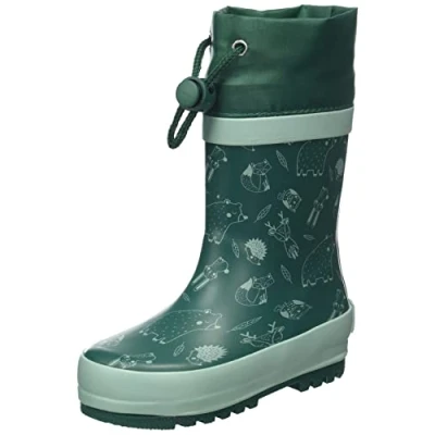 Image de Playshoes Mixte Enfant Bottes en Caoutchouc avec Cordon de Serrage Pluie, Animaux la Forêt, 20 EU