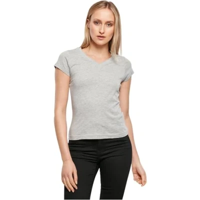 Afbeelding van Build your Brand Ladies ́ Basic Tee BY062 Heather Grey