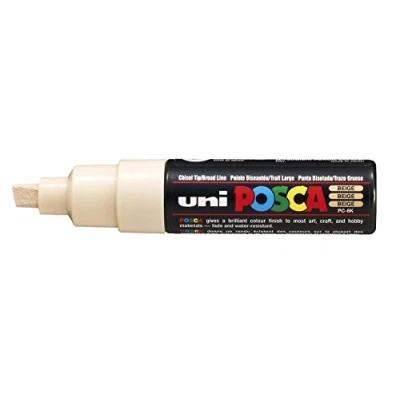Image de Uni Ball Posca Lot de 6 marqueurs pointe large biseautee beige