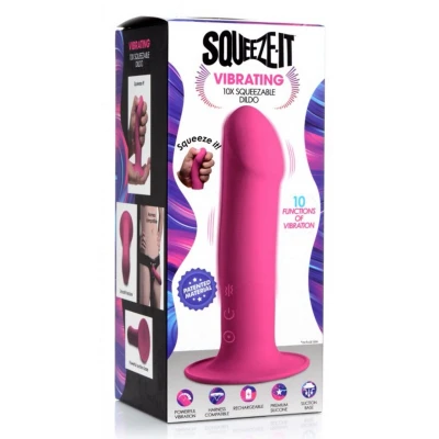 Afbeelding van XR Brands Squeezable Vibrating Dildo