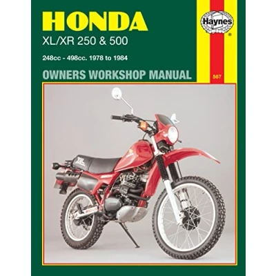 Afbeelding van Honda Xl/Xr 250 and 500 Owners Workshop Manual