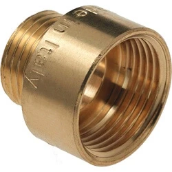 Afbeelding van Messing draadfitting neusstukje 5/4 x 1