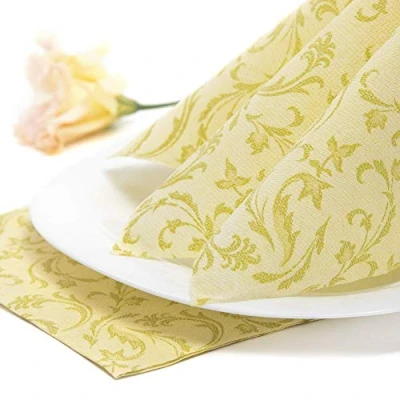 Afbeelding van PAPSTAR #85000 Royal Collection papieren servetten, 40 x cm, limoengroen, 50 stuks