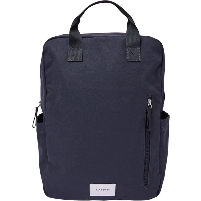 Afbeelding van Sandqvist Knut backpack II navy blue with webbing