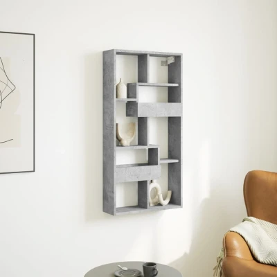 Afbeelding van vidaXL Wandkast 50x15x100 cm bewerkt hout betongrijs