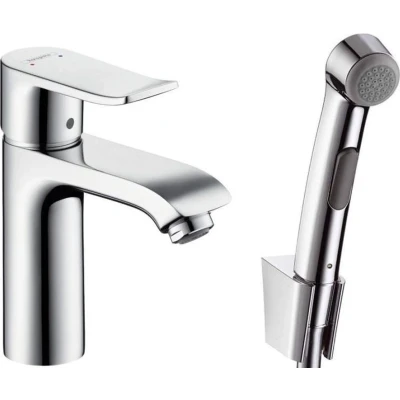 Afbeelding van Hansgrohe Metris 1 greeps wastafelmengkraan met handdouche en