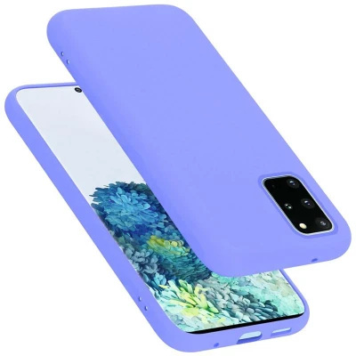 Afbeelding van Cadorabo Hoesje geschikt voor Samsung Galaxy S20 PLUS in LIQUID LICHT PAARS Beschermhoes gemaakt van flexibel TPU silicone Case Cover