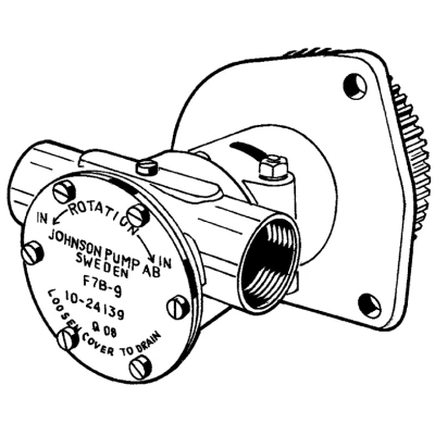 Afbeelding van Johnson pump zelfaanzuigende bronzen koelwater impellerpomp f7b 9 (ford 2700 serie)