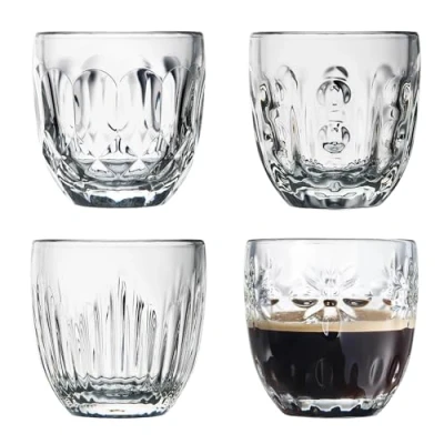 Afbeelding van La Rochère Espressoglas 10 Cl Giftbox Set Van 4 Transparant