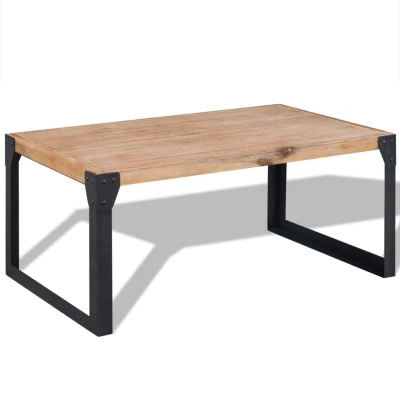 Afbeelding van Salontafel 100x60x45 cm massief acaciahout