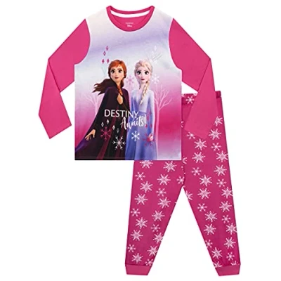 Afbeelding van Disney Pyjamaset voor meisjes, Frozen, Roze (W)