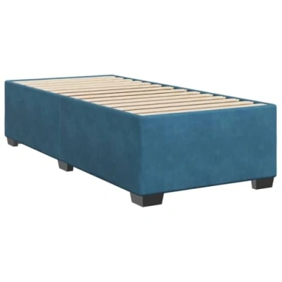 Afbeelding van vidaXL Bedframe fluweel blauw 100x200 cm