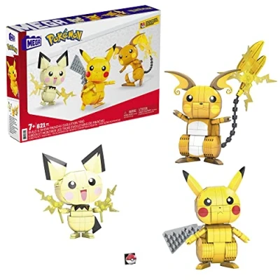 Image de Coffret Mega Evolution 3 figurines Pokémon articulés à construire