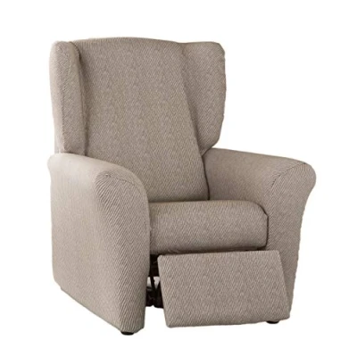 Afbeelding van Estoralis ALBI Stretch hoes voor relaxfauteuil, maat 1 zits (standaard), kleur beige
