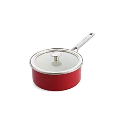 Afbeelding van KitchenAid Steel Core Enamel steelpan 20cm 2,4L Keizerrood inductie PFAS vrij