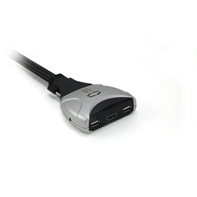 Afbeelding van Level One Kvm Naar 2 Pc Hdmi/usb Schakelaar Zwart