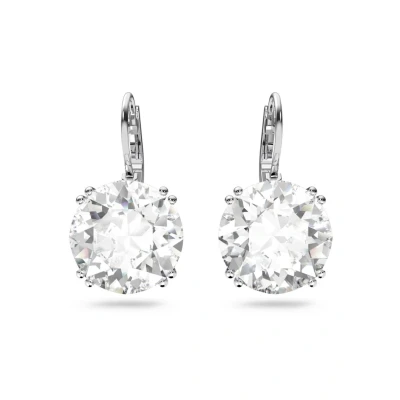 Afbeelding van Swarovski dames Millenia oorhangers met kristal in de kleur Zilver