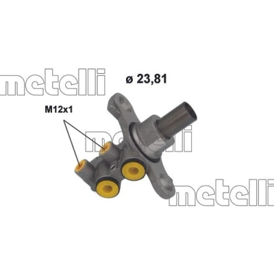 Afbeelding van METELLI 05 1228 Hoofdremcilinder 23,81 Aluminium