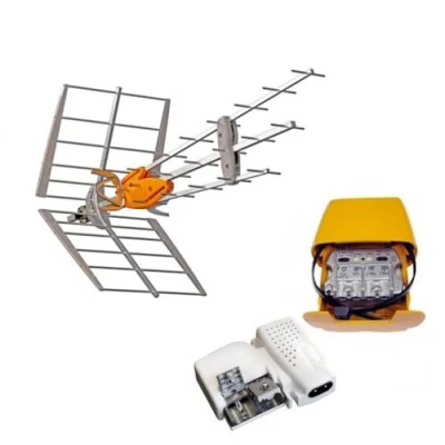 Afbeelding van TELEVES Pack 149921 DAT Boss Intelligente UHF antenne LTE700 (C.21 C.48) + voeding 24 V mastversterker