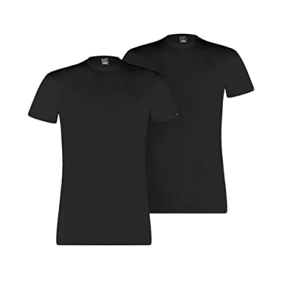 Afbeelding van Puma Basic CREW TEE 2 PACK Hemd, Heren, Maat: Small, Black