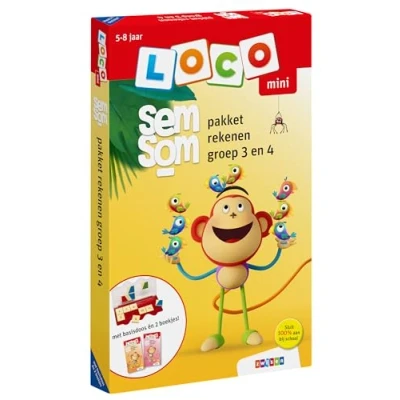 Afbeelding van Loco mini semsom rekenen groep 3 en 4 pakket