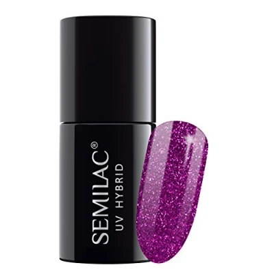 Afbeelding van Semilac UV GEL Polish Nagellak, Maat: 7 ml, Rose gold shimmer