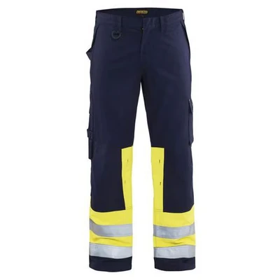 Image de Pantalon multinormes marine/jaune fluorescent