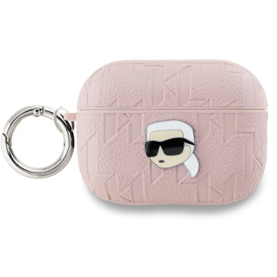 Afbeelding van Karl Lagerfeld Monogram Head case voor AirPods Pro 2 roze