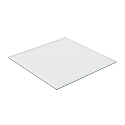 Afbeelding van Relaxdays glasplaat 8 mm gehard glas tafel &amp; kachel glazen plaat hittebestendig 80 x cm