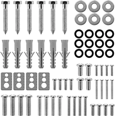Afbeelding van deleyCON VESA Schroevenset, 66 delig, voor tv, wandhouder, montageschroeven, schroeven, sluitringen, M4, M6, M8