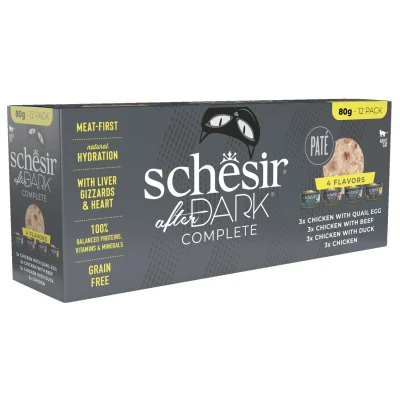 Afbeelding van Schesir After Dark Paté Variatie Pack 12 x 80 gr
