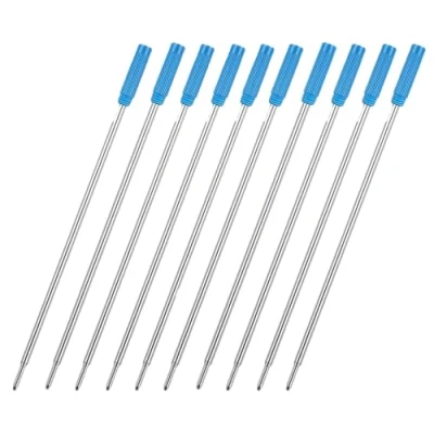Afbeelding van MengRan 10 balpenvullingen 11,4 cm, middelste punt 1 mm, blauwe inkt