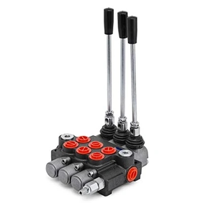 Afbeelding van VEVOR Hydraulische stuurklep 11 gpm 3 spoel, hydraulisch ontladingsventiel dubbelwerkende cilinder, stuurventiel meerdere controlemiddelen, tractoren