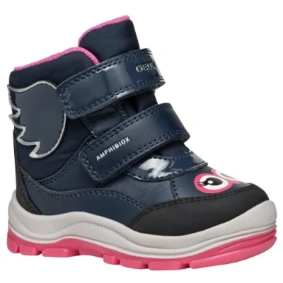 Afbeelding van Geox Flanfil GIRL ABX Snowboots voor kinderen, Maat: 27, Navy/fuchsia Imitatieleer/ textiel