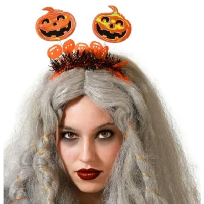 Afbeelding van Halloween/horror verkleed diadeem/tiara met pompoenen kunststof voor dames/meisjes
