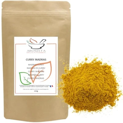 Afbeelding van AROMATA Curry Madras poeder oorsprong India 200 g