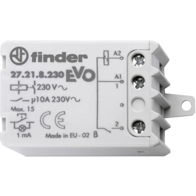 Afbeelding van Finder 27.21.8.230.0000 Stroomstootschakelaar Inbouw 1x NO 230 V/AC 10 A 2300 VA 1 stuk(s)