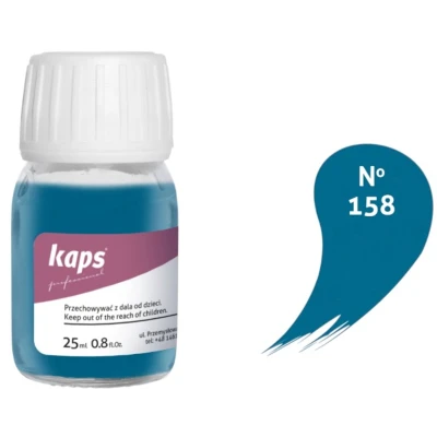 Afbeelding van Kaps super color leer &amp; kunstleer verf inc.cleaner (158) Jeansblauw 25ml