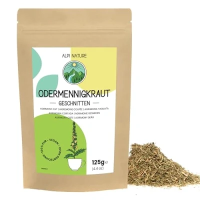 Afbeelding van Agrimonia kruidenthee 125 g van Alpi Nature, Eupatoria, losse acreinethee voor de bereiding kruidenacreine, amigreine thee en