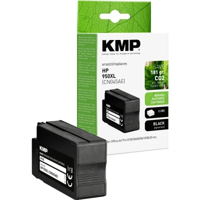 Afbeelding van KMP Inktcartridge vervangt HP 950XL, CN045AE Compatibel Zwart H100 1722,4001